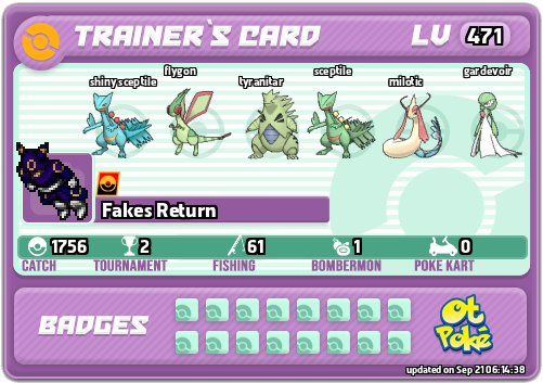 Fakes Return Card otPokemon.com