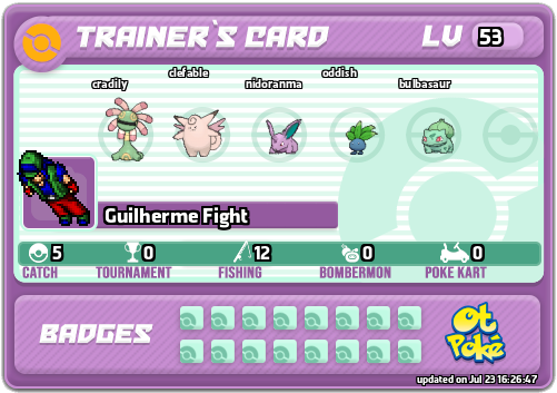 Guilherme Fight Card otPokemon.com