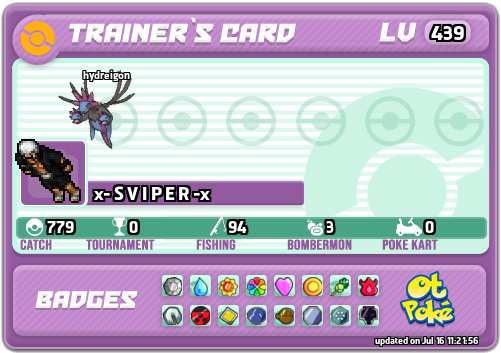 x- S V I P E R -x Card otPokemon.com