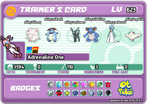 Adrenaline One Card otPokemon.com