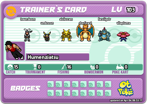 Humenziatsu Card otPokemon.com