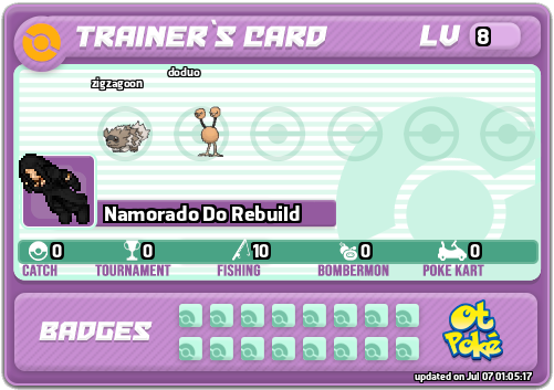 Namorado Do Rebuild Card otPokemon.com