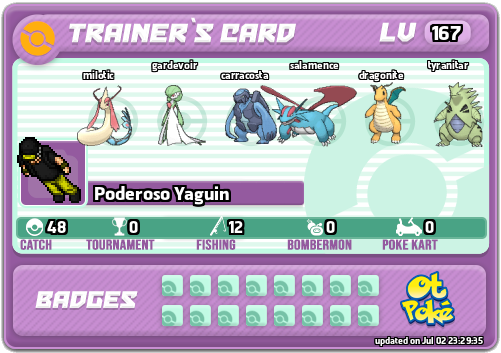 Poderoso Yaguin Card otPokemon.com