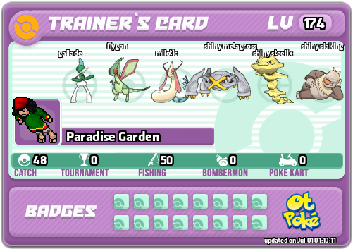 Paradise Garden Card otPokemon.com