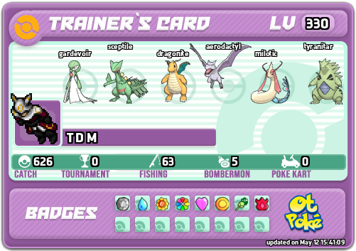 T D M Card otPokemon.com