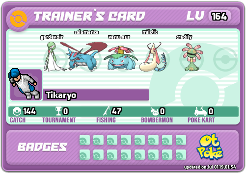 Tikaryo Card otPokemon.com