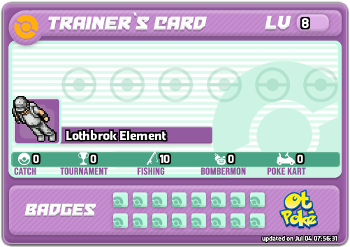 Lothbrok Element Card otPokemon.com