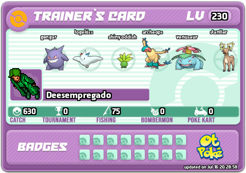 Deesempregado Card otPokemon.com