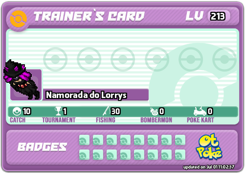 Namorada do Lorrys Card otPokemon.com
