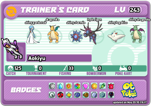 Aokiyu Card otPokemon.com