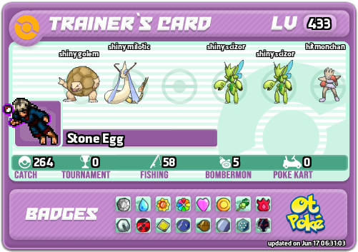 Stone Egg Card otPokemon.com