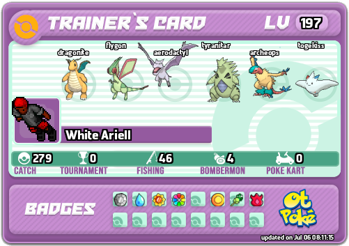 White Ariell Card otPokemon.com