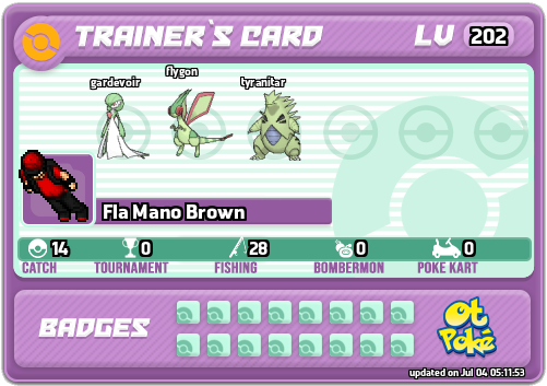 Fla Mano Brown Card otPokemon.com
