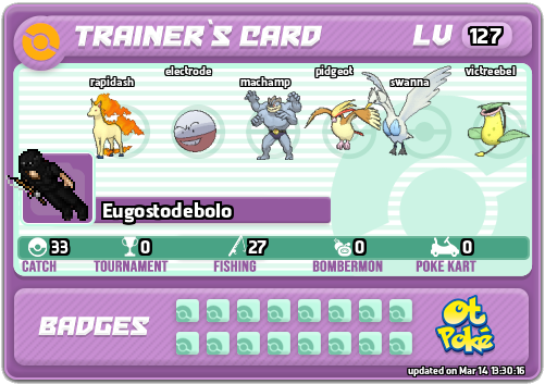 Eugostodebolo Card otPokemon.com