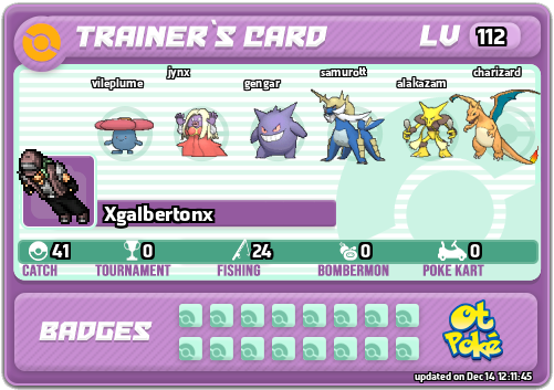 Xgalbertonx Card otPokemon.com
