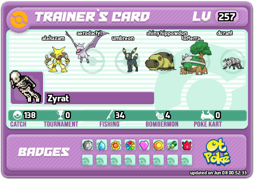 Zyrat Card otPokemon.com