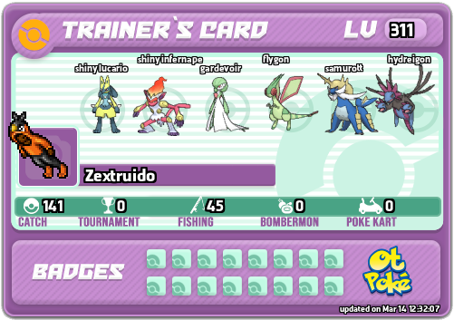 Zextruido Card otPokemon.com