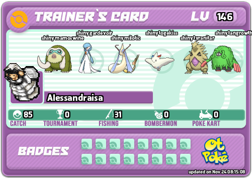 Alessandraisa Card otPokemon.com