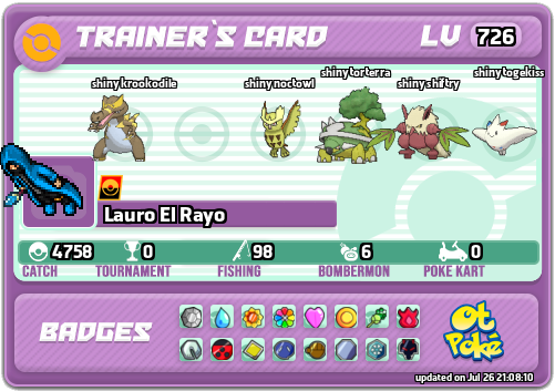 Lauro El Rayo Card otPokemon.com