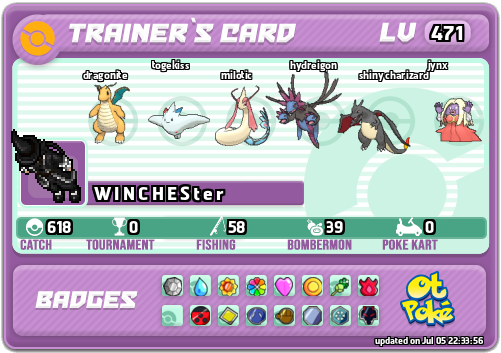 W I N C H E S t e r Card otPokemon.com