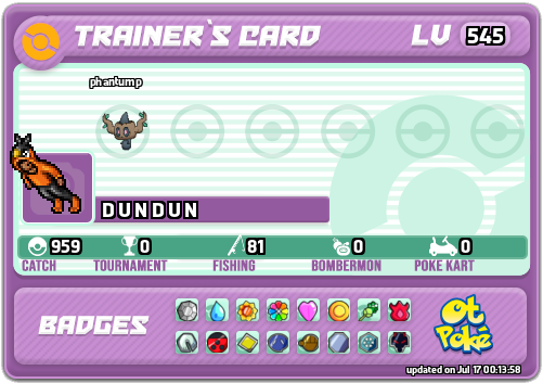 D U N D U N Card otPokemon.com