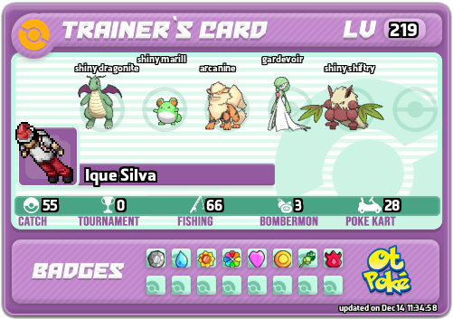 Ique Silva Card otPokemon.com