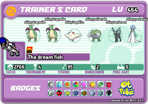 The dream fish Card otPokemon.com