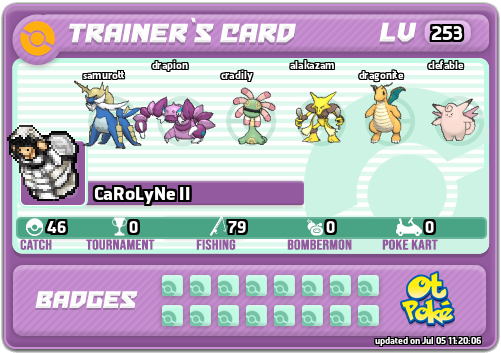 CaRoLyNe II Card otPokemon.com