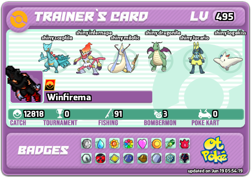 Winfirema Card otPokemon.com