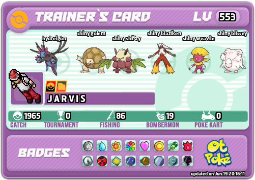 J A R V I S Card otPokemon.com