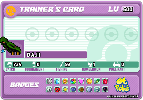D A J I Card otPokemon.com