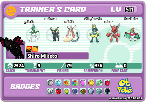 Shiro Mikoto Card otPokemon.com