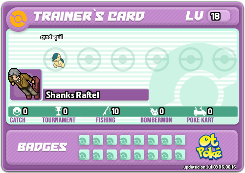Shanks Raftel Card otPokemon.com
