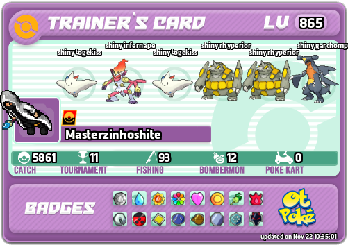 Masterzinhoshite Card otPokemon.com