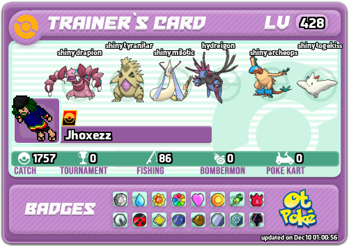 Jhoxezz Card otPokemon.com