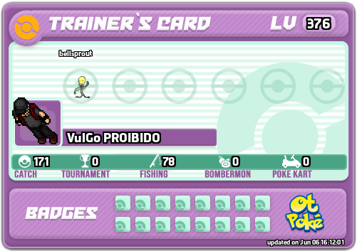 VulGo PROIBIDO Card otPokemon.com