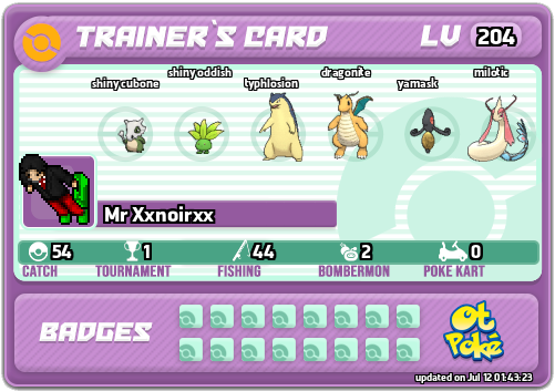 Mr Xxnoirxx Card otPokemon.com