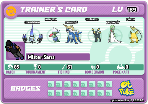 Mister Sans Card otPokemon.com