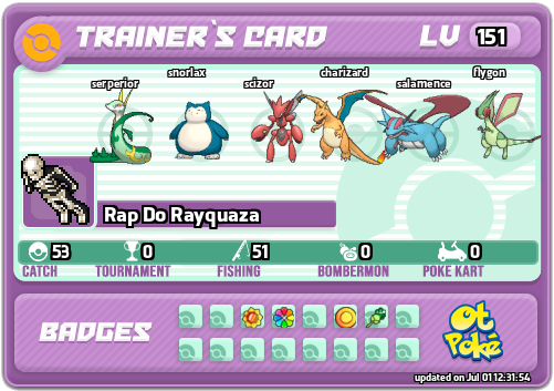 Rap Do Rayquaza Card otPokemon.com