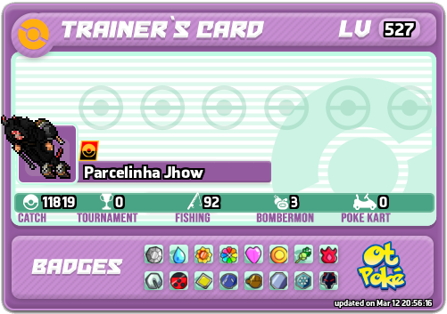 Parcelinha Jhow Card otPokemon.com