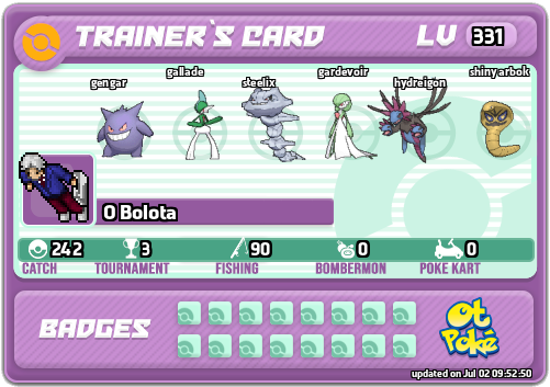 O Bolota Card otPokemon.com