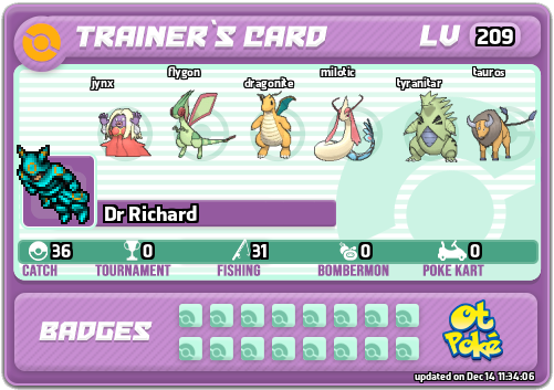 Dr Richard Card otPokemon.com