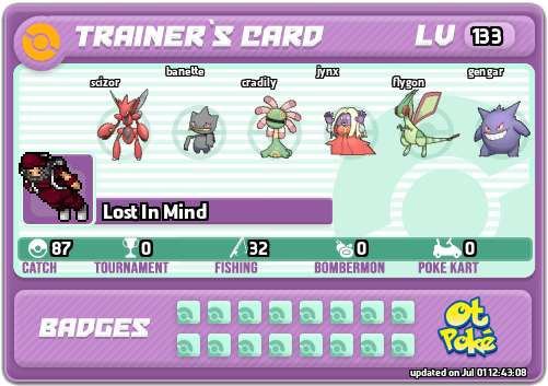 Lost In Mind Card otPokemon.com