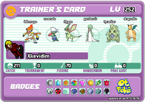 Xkevidim Card otPokemon.com