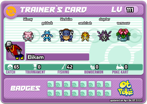 Elikam Card otPokemon.com