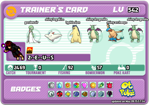 Z--E--U--S Card otPokemon.com