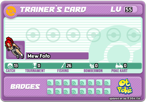 Mew Fofo Card otPokemon.com