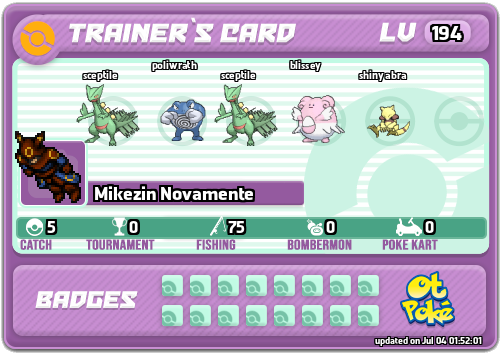 Mikezin Novamente Card otPokemon.com