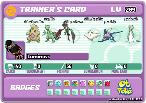 Luminuss Card otPokemon.com