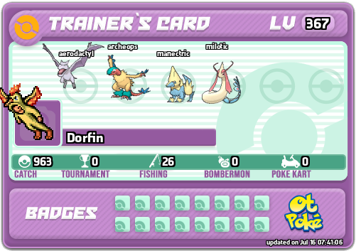 Dorfin Card otPokemon.com